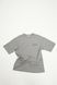 Оверсайз футболка Slogan T-shirt сірого кольору TSRTG04-G фото 4
