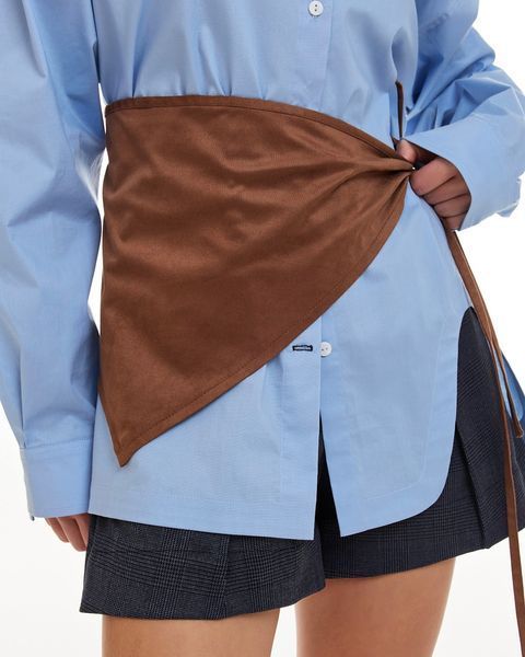 Хустина Suede Triangle в коричневому HDSCRFSD07 фото