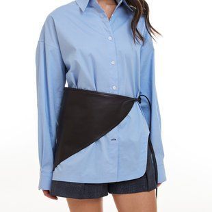 Хустина Leather Triangle у коричневому HDSCRFBR07 фото